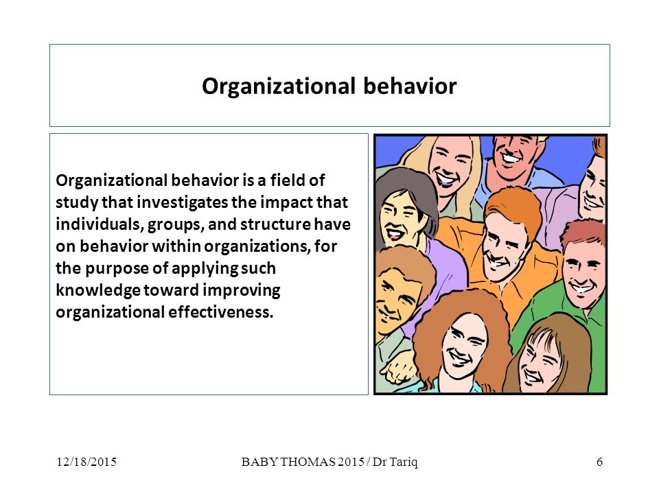 Group Behavior - In Organizational Context